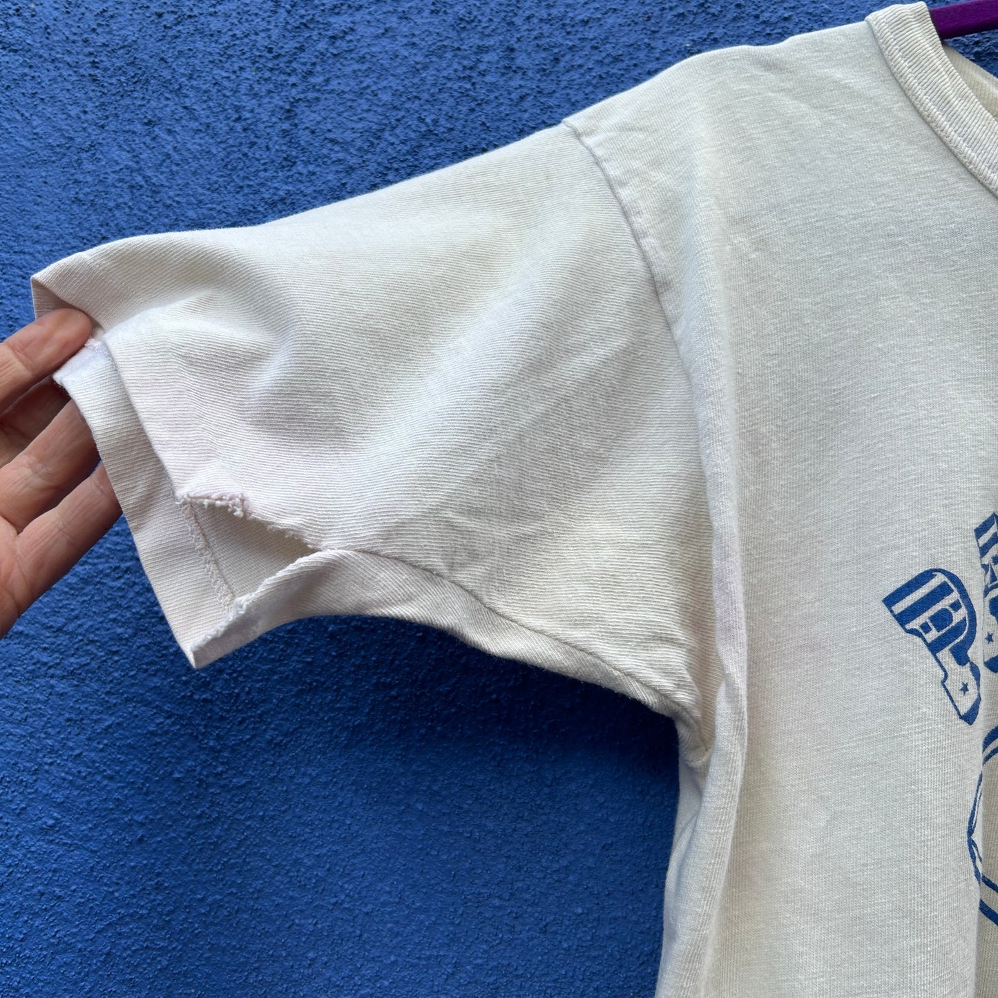 vintage starter 1985 patriots afc champions single stitch tee