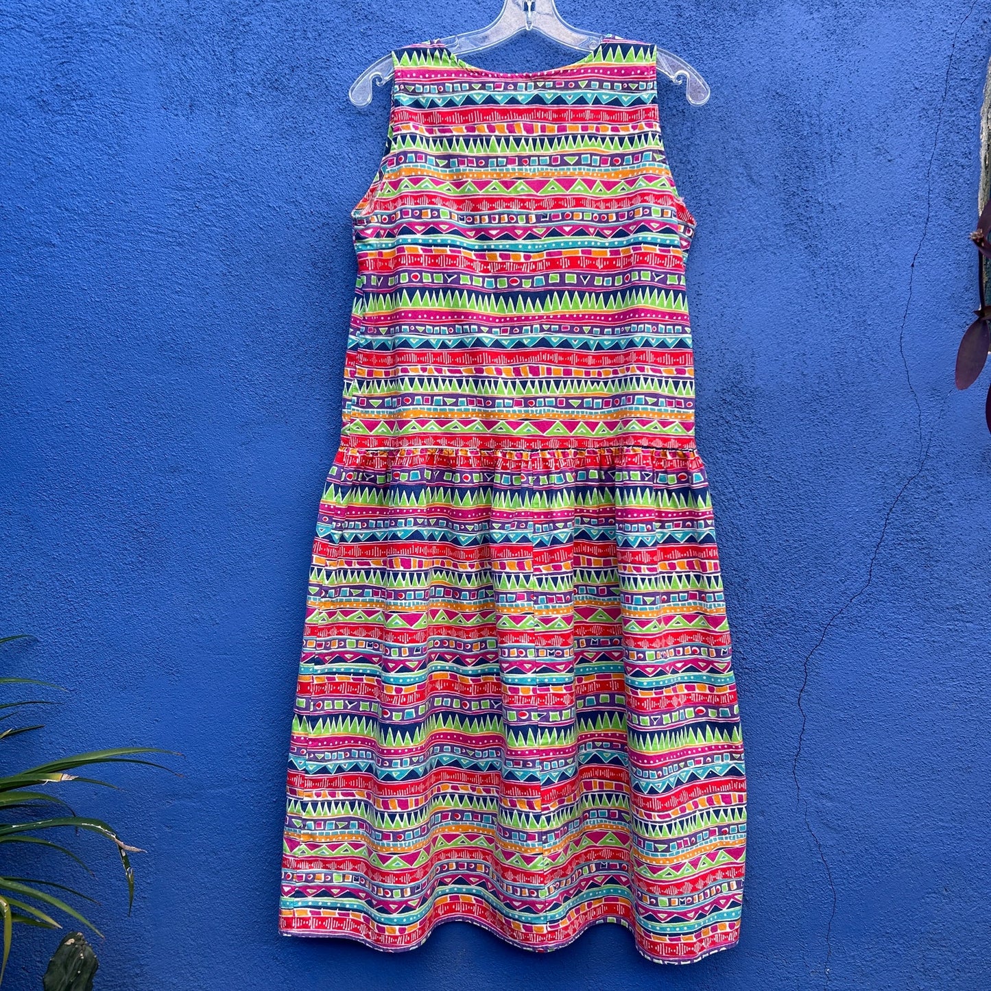 vintage 80s 90s rafferty sleeveless market dress