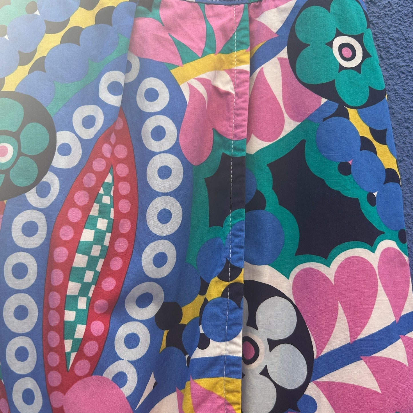 j crew faux wrap bold print midi skirt