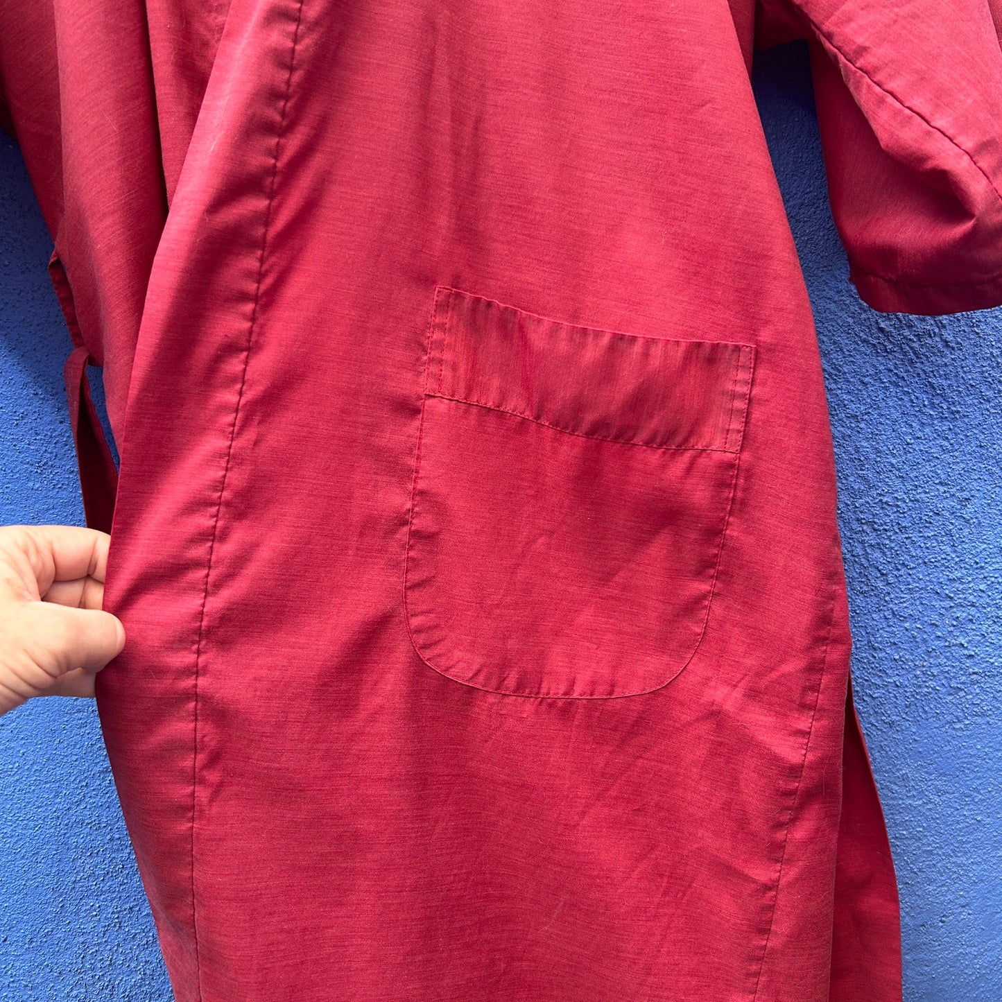vintage health embroidered dragon poly-cotton robe