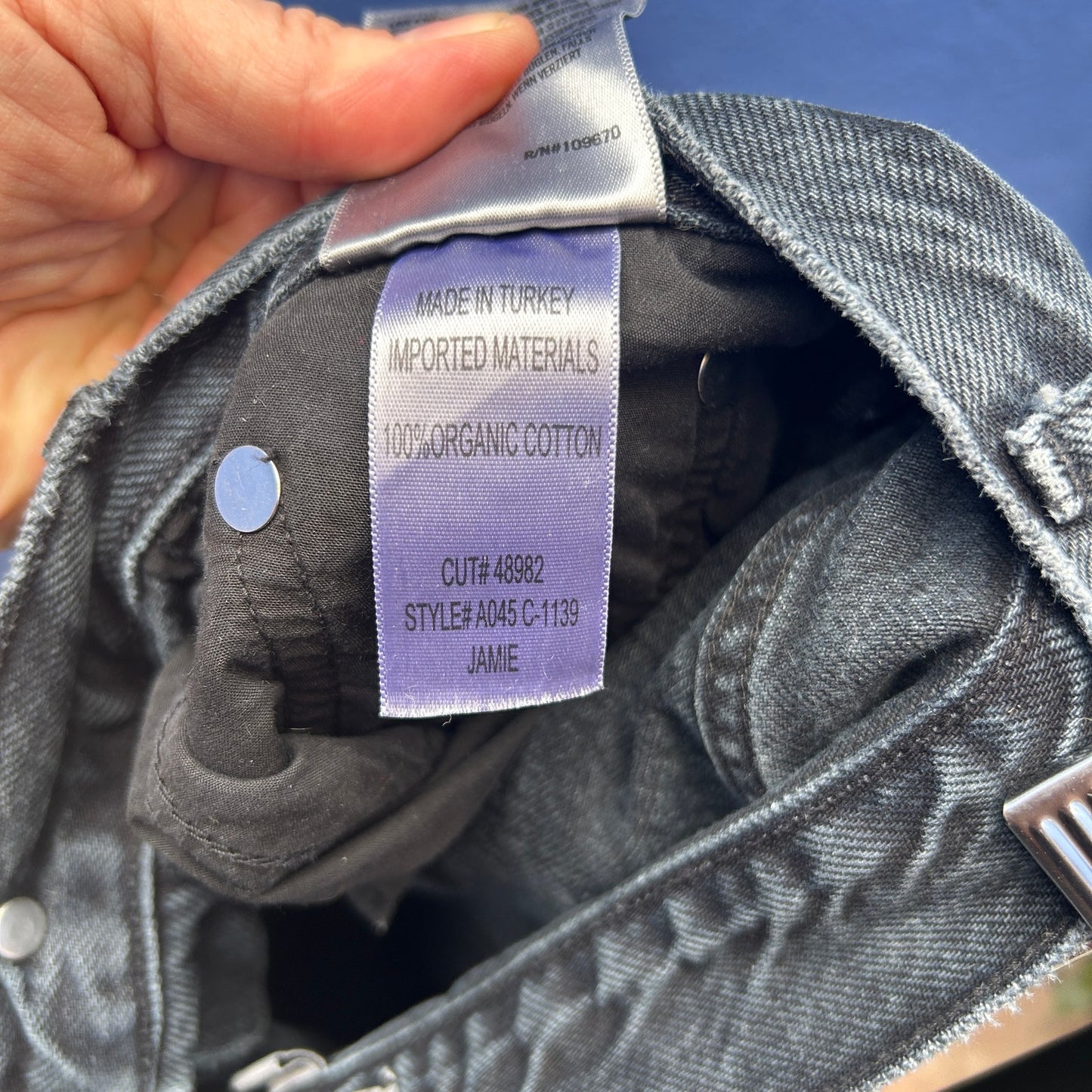 agolde faded black jamie jean