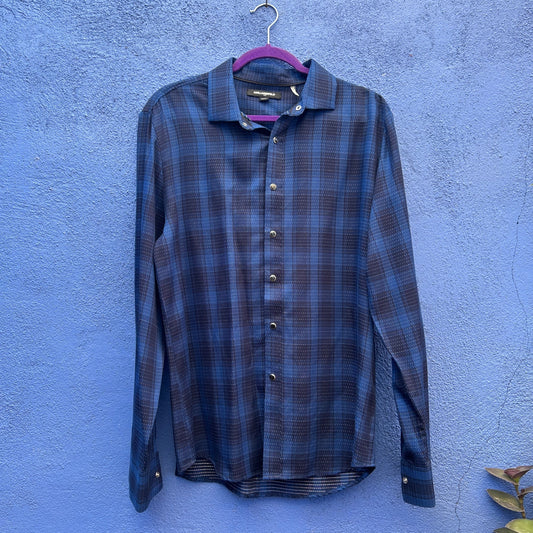 karl lagerfeld paris men's snap front shirt