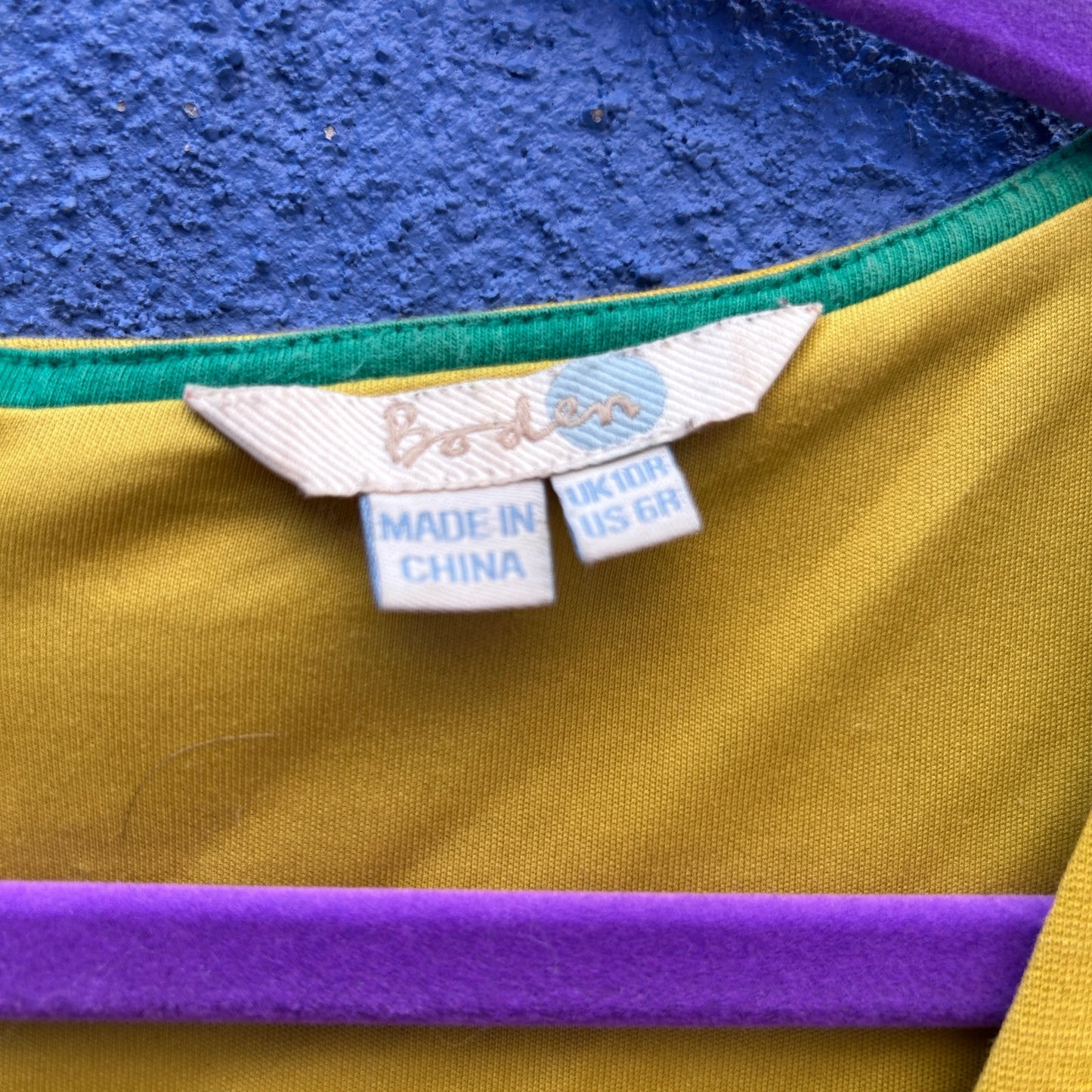 boden mustard sleeveless shift dress