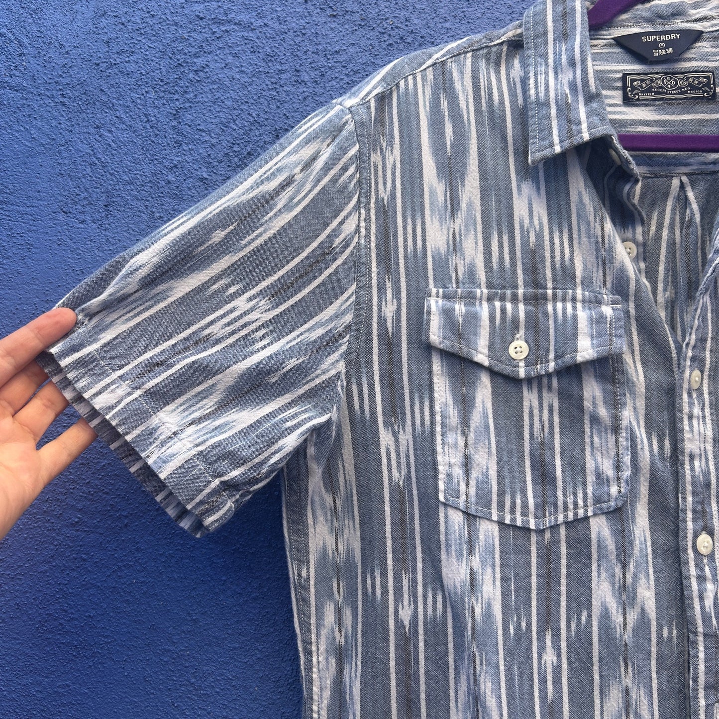 superdry ikat button up shirt