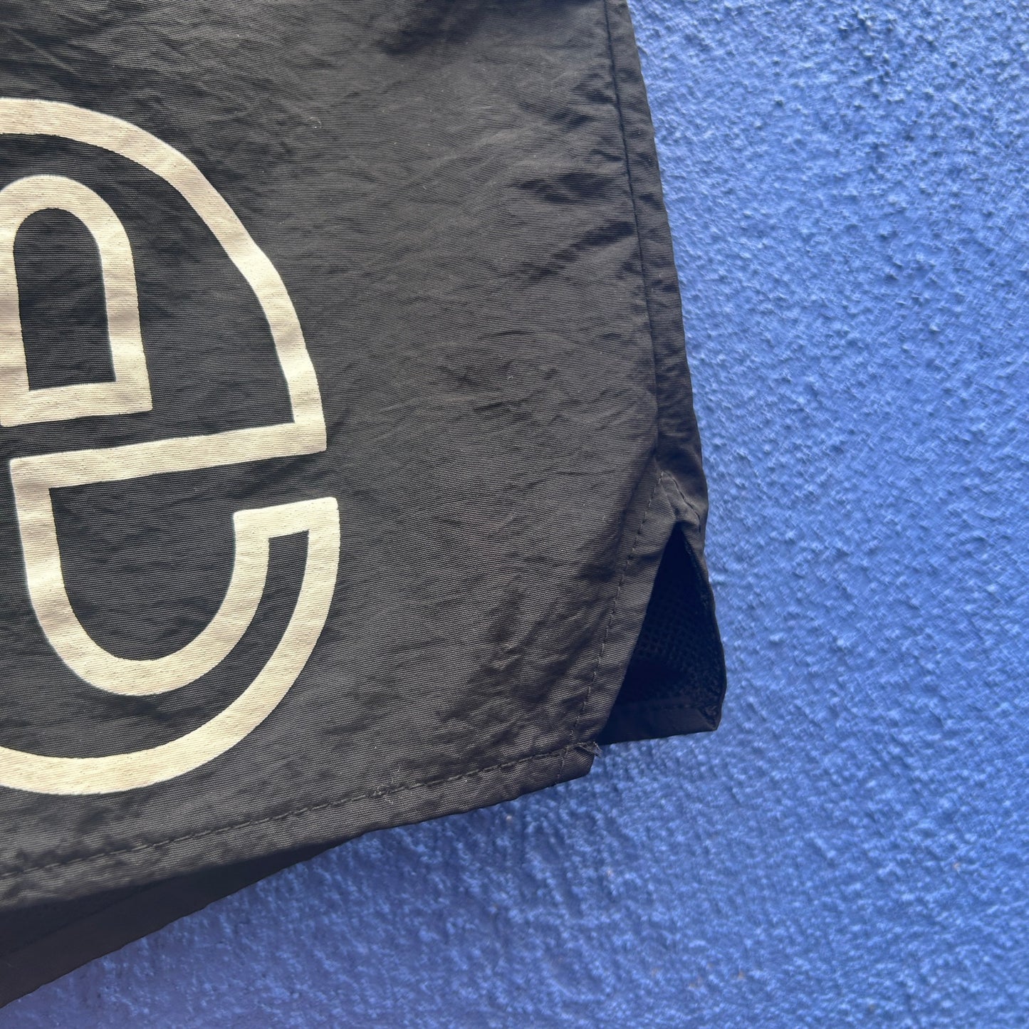 rhude black swim trunk jogging short size large