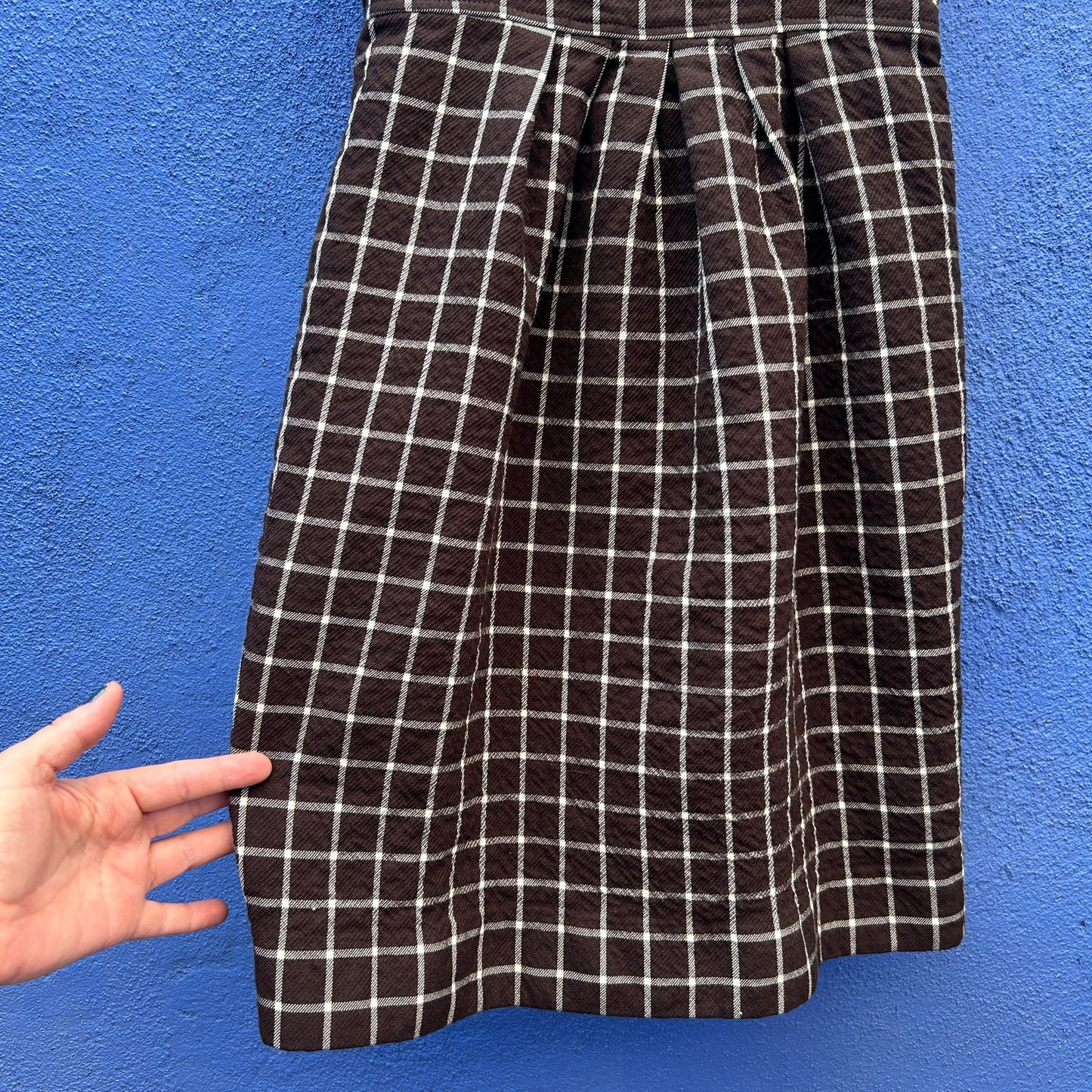 orla kiely convertible plaid wool blend shift dress