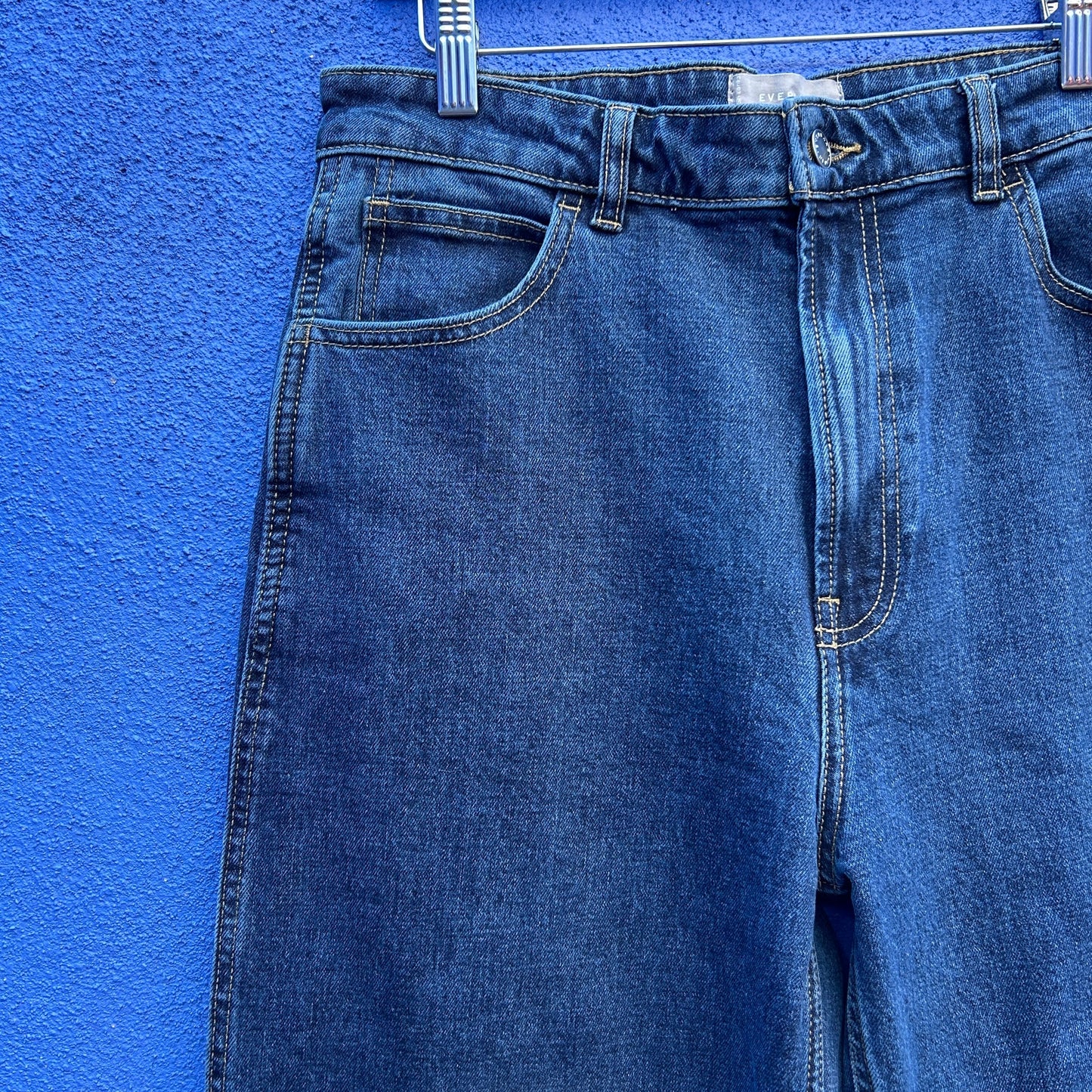 everlane the way high wide leg organic cotton denim jean