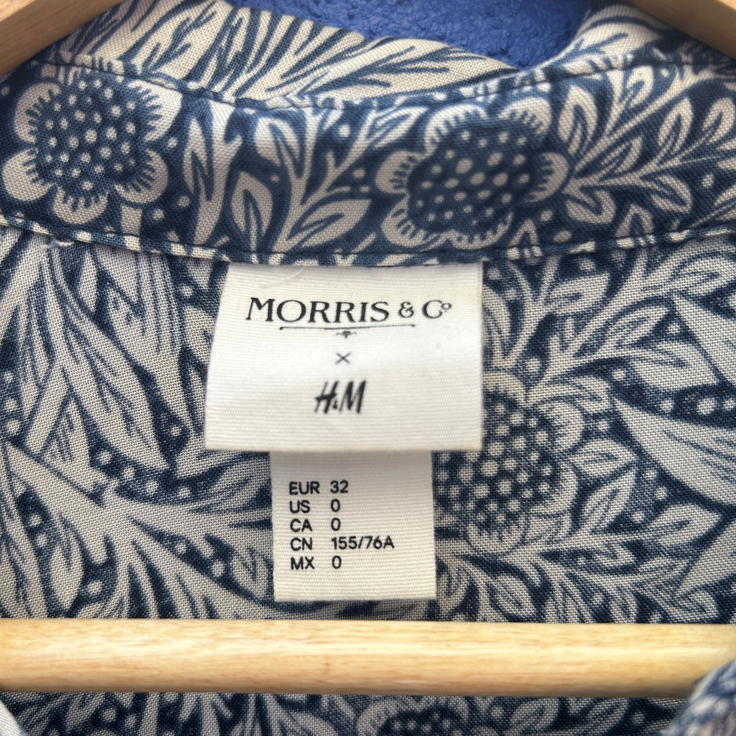 morris & co x h&m retro floral print maxi dress