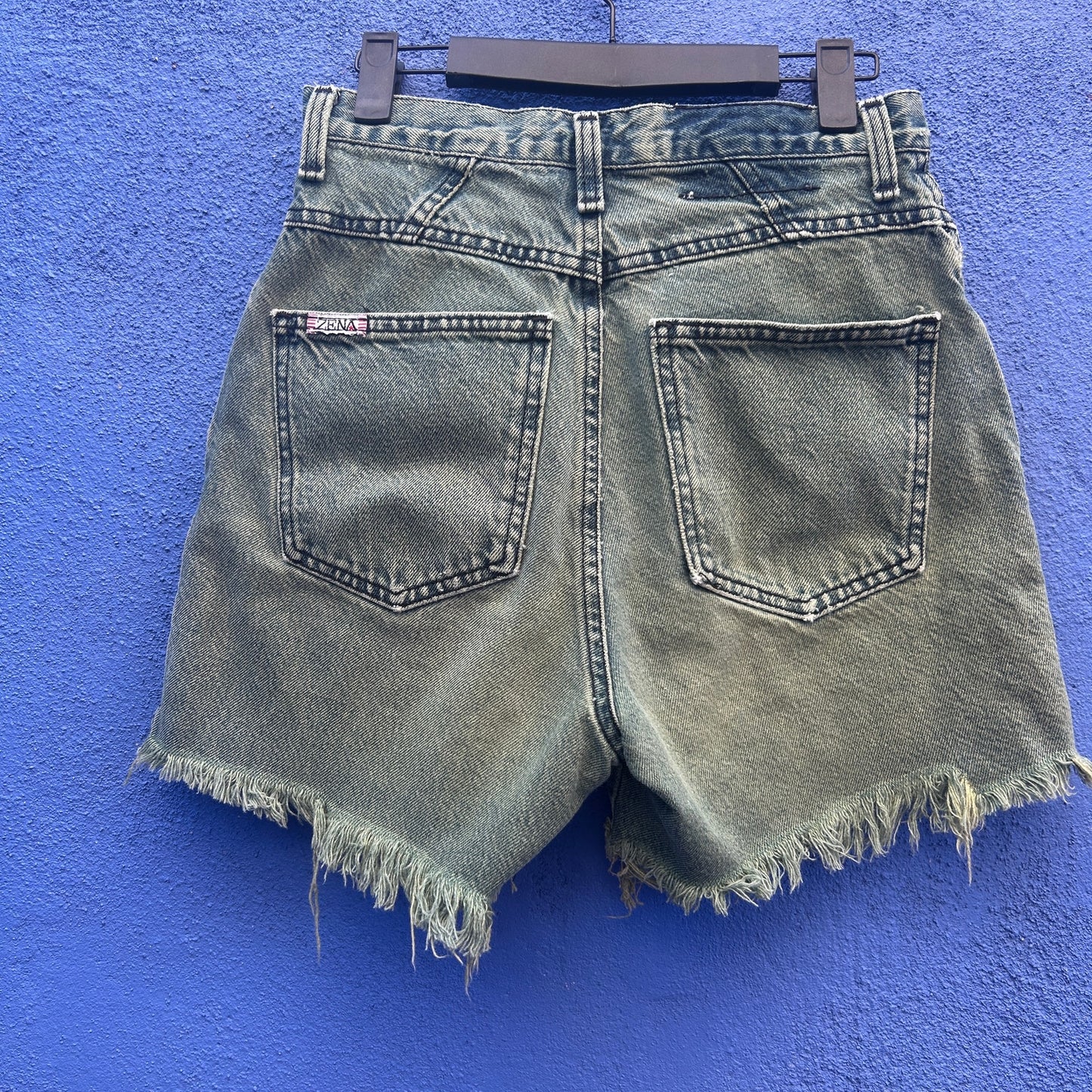 vintage 80s 90s zena exposed buttonfly cut off shorts