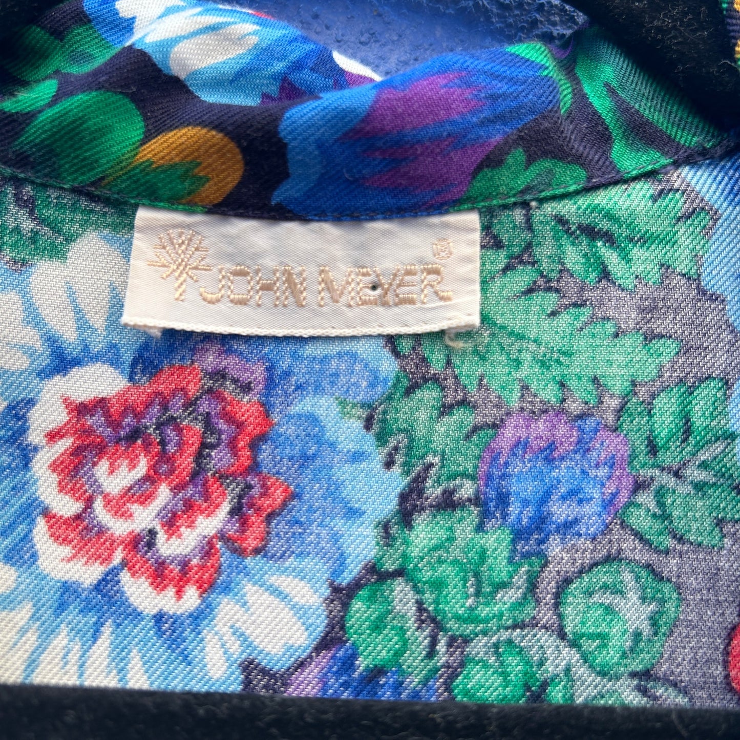 vintage john meyer floral button up