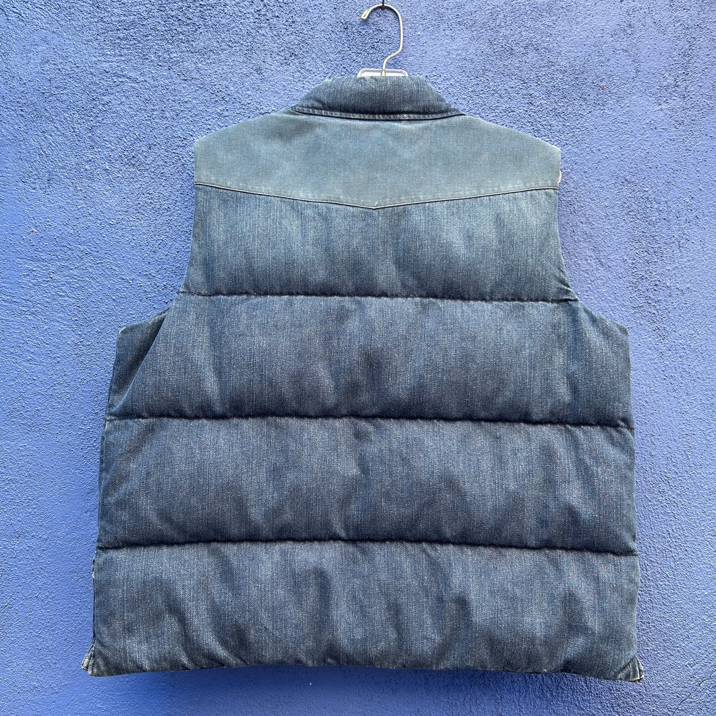 gap denim puffer vest