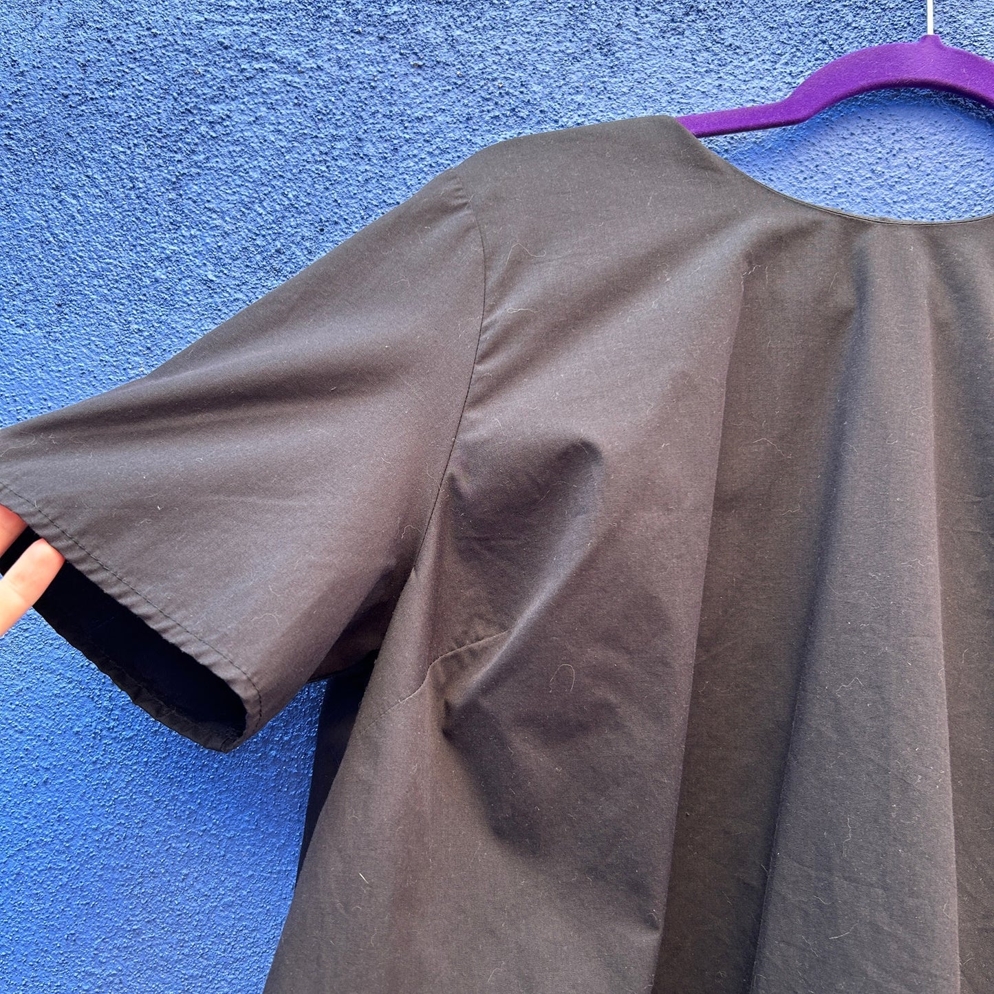 ASOS design black lagenlook minimalist trapeze top