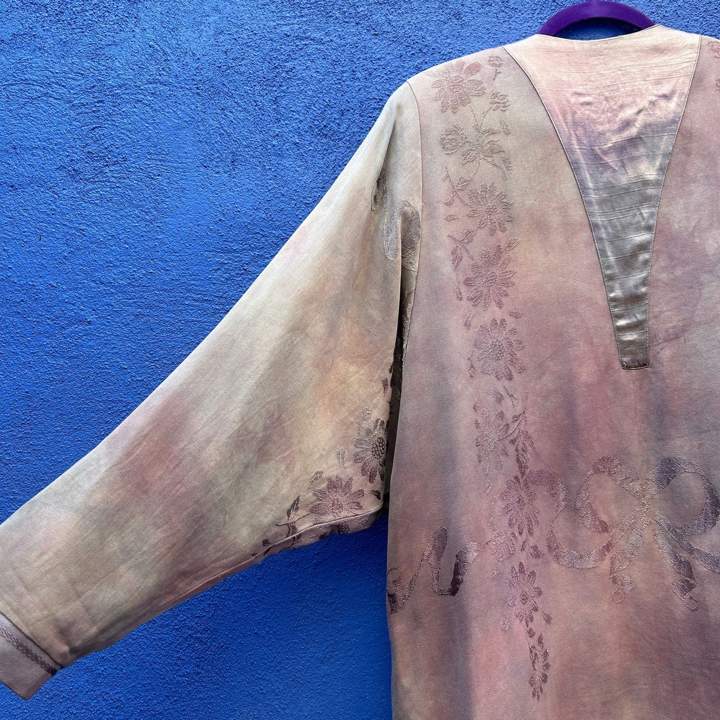 spain in america antique damask bespoke lagenlook duster