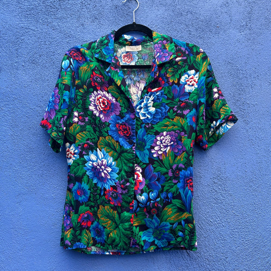 vintage john meyer floral button up