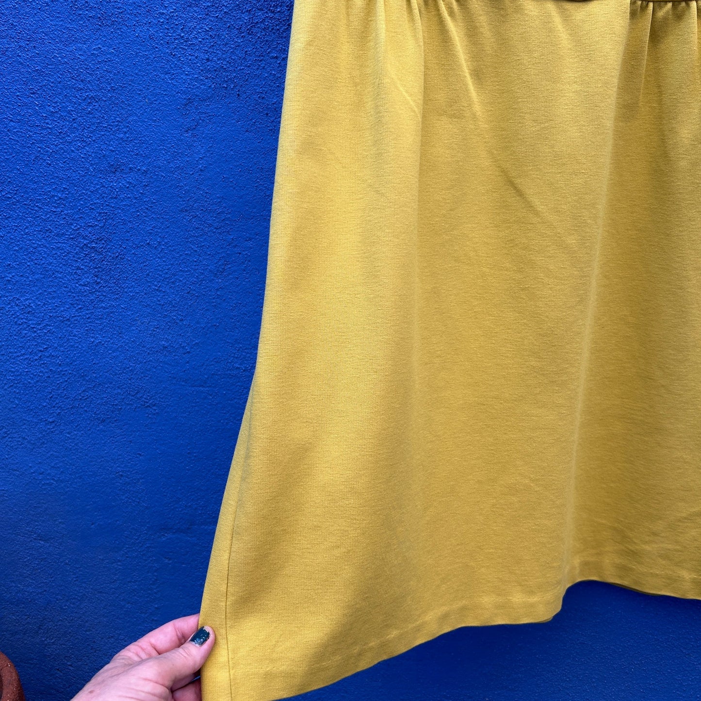 boden mustard sleeveless shift dress