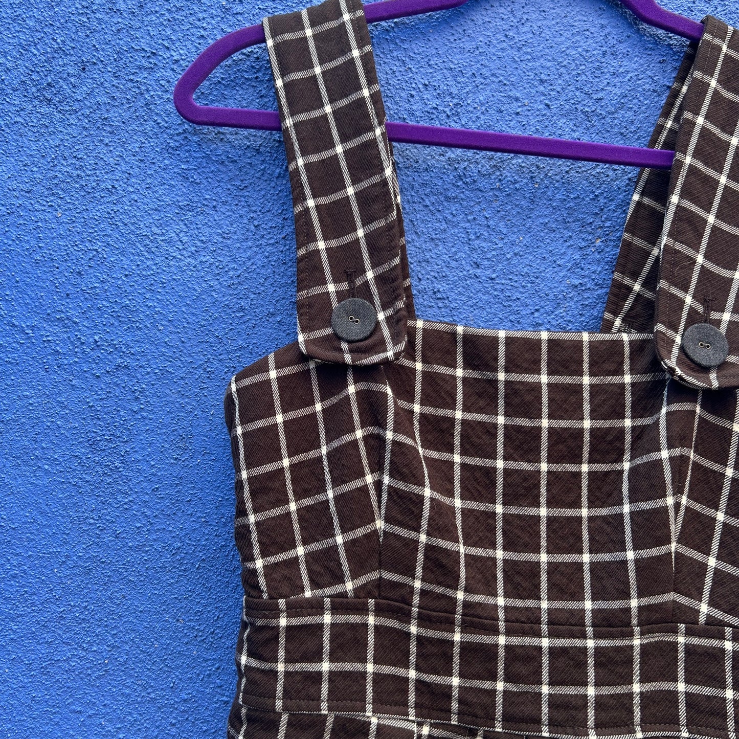 orla kiely convertible plaid wool blend shift dress