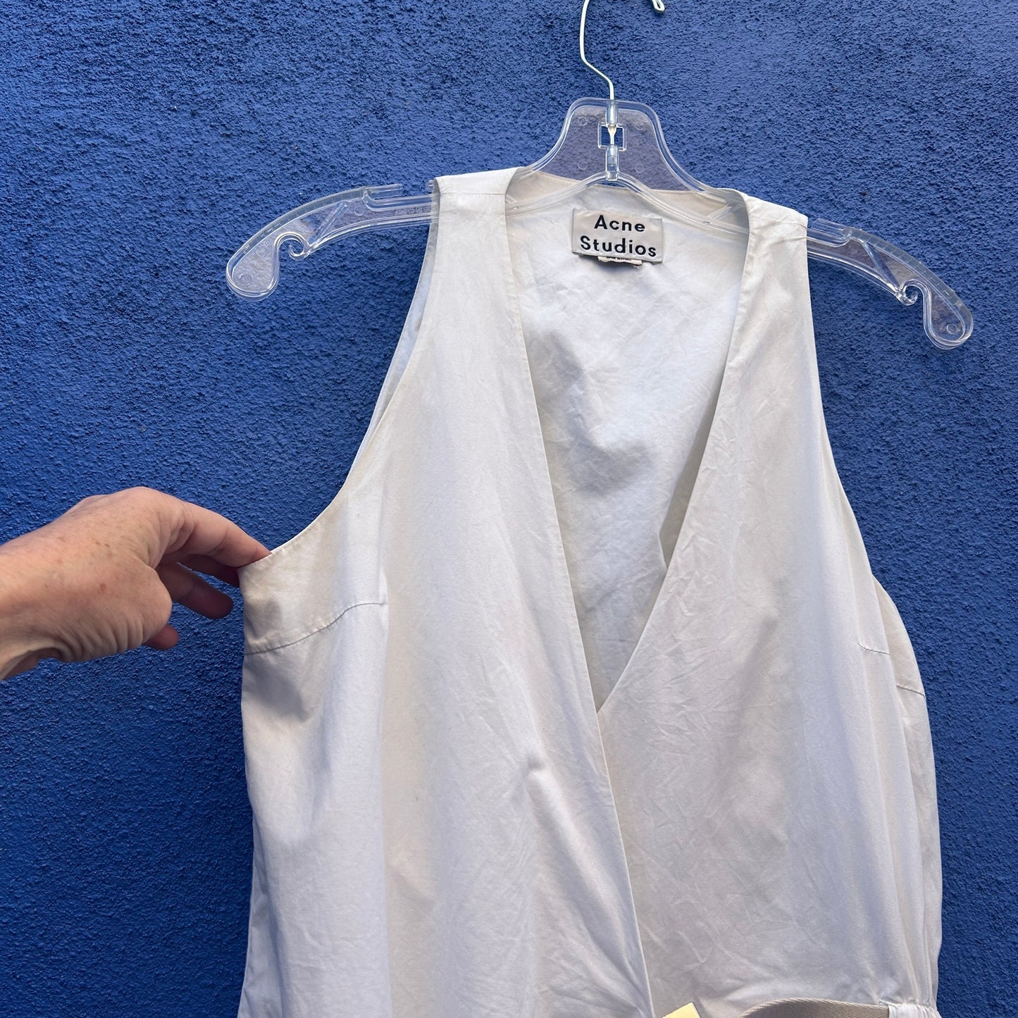 ACNE STUDIOS Chen Pop Wrap Cotton-Poplin Dress