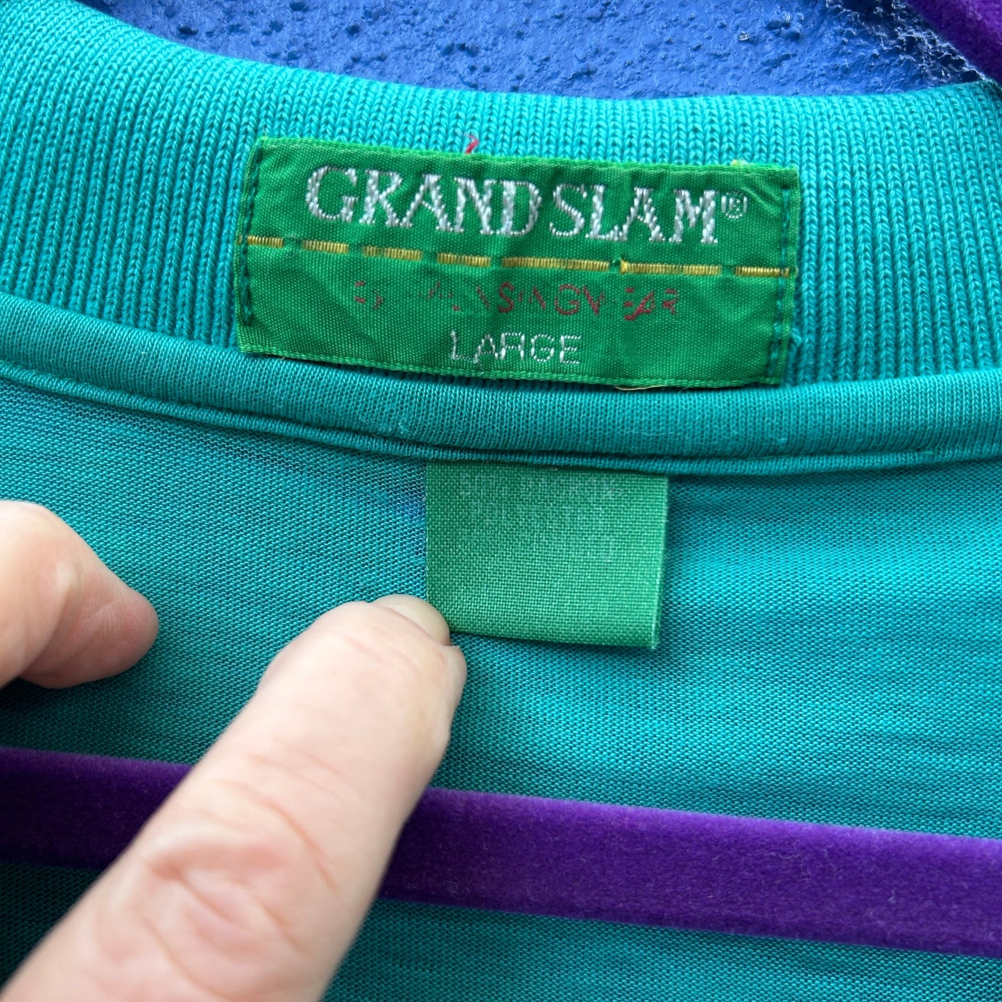 vintage grand slam original penquin by munsing wear teal polo