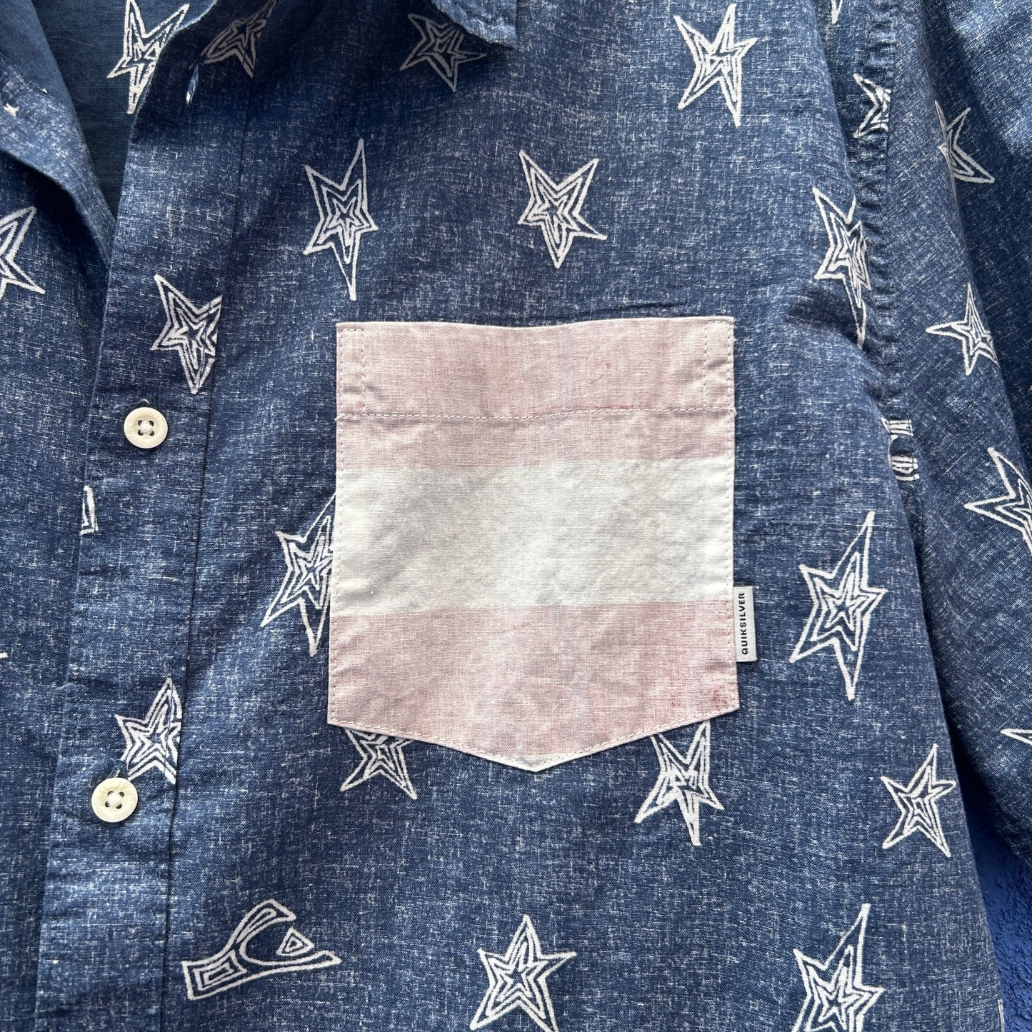 quiksilver regular fit patriotic regular fit cotton button up