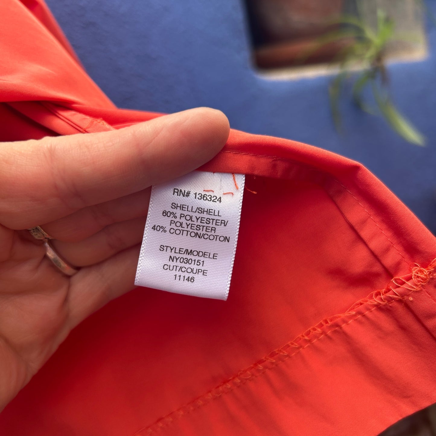 halston heritage orange poly nylon elastic waist skirt - NWT