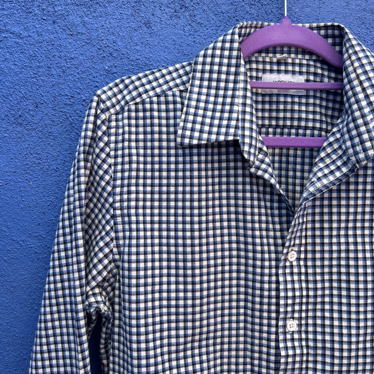 hyden yoo men's plaid cotton button up