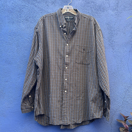ralph lauren blue label big shirt cotton button up