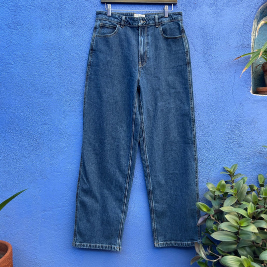 everlane the way high wide leg organic cotton denim jean