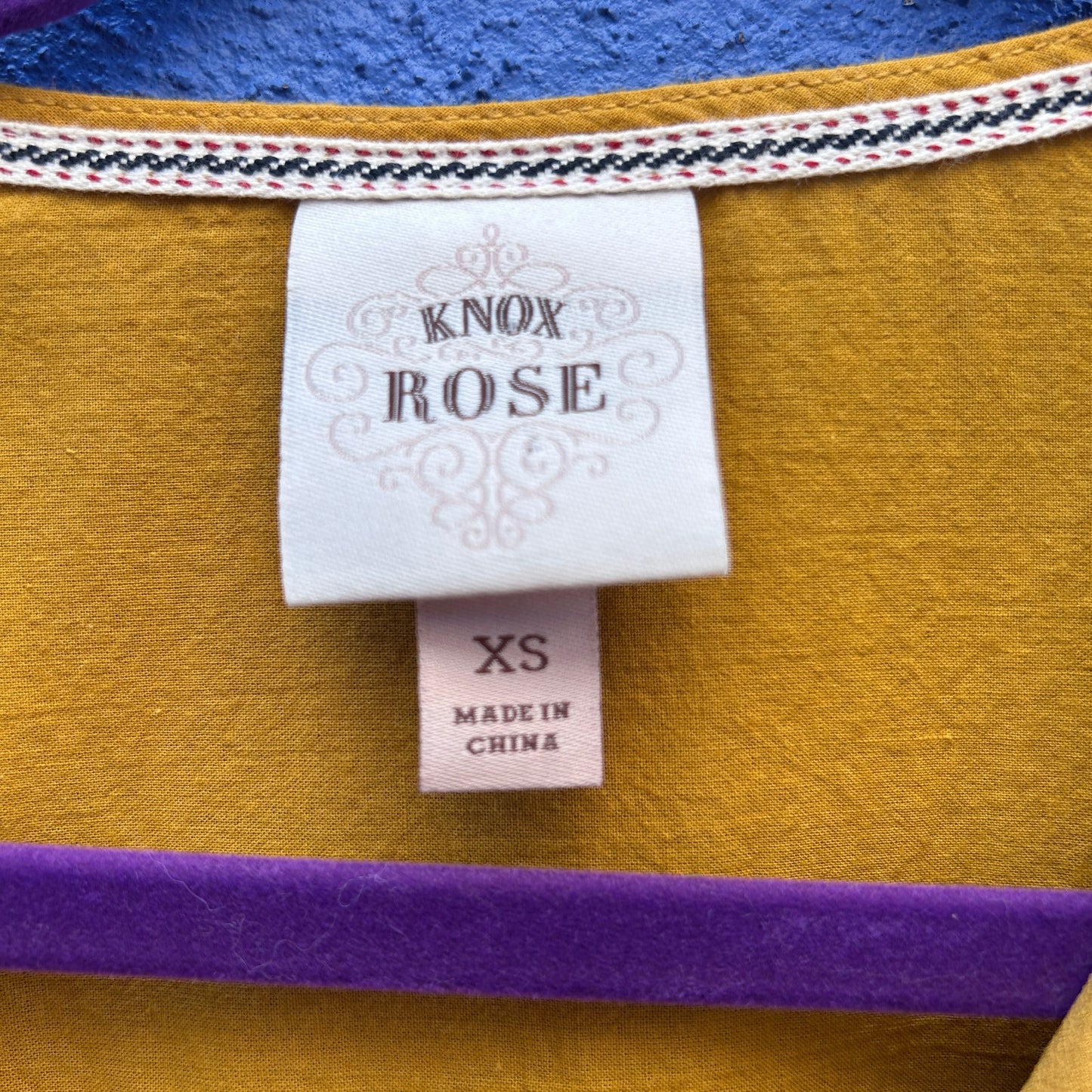 knox rose mustard cotton sweet little dress