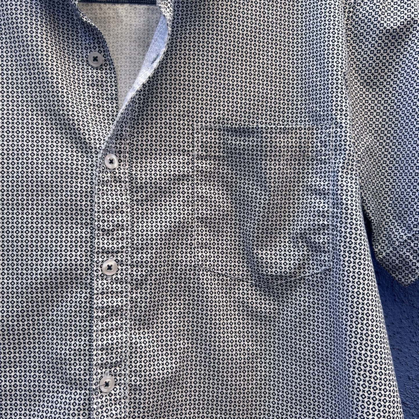 michael brandon los angeles short sleeve button up