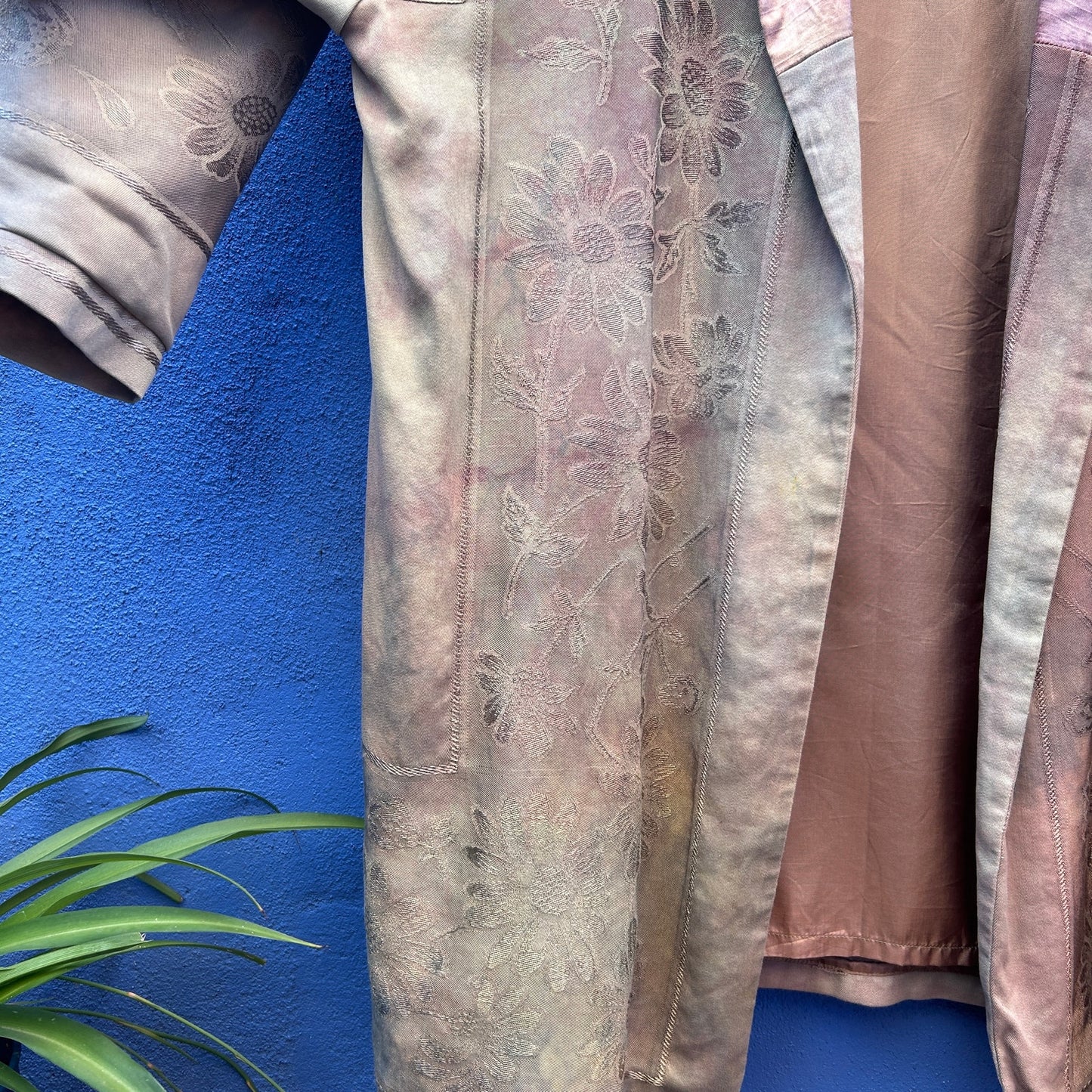 spain in america antique damask bespoke lagenlook duster