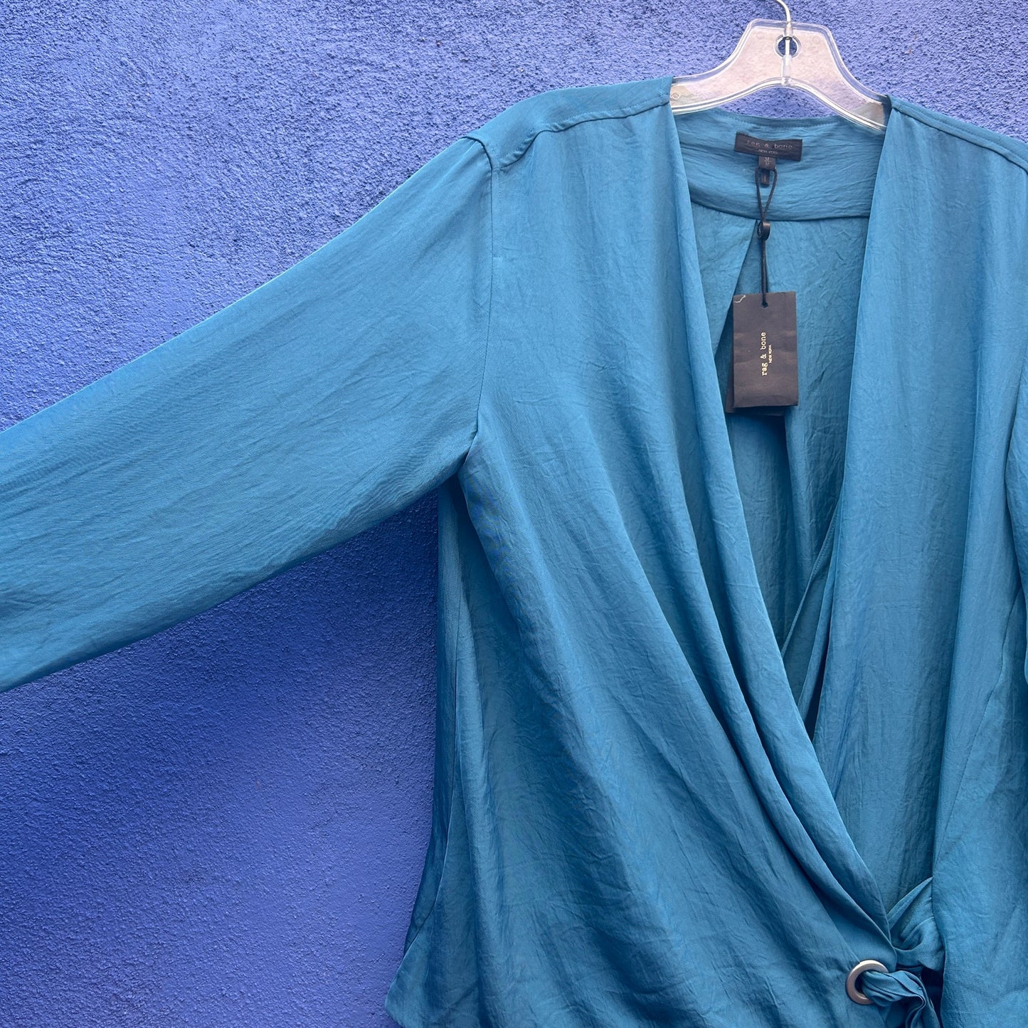 rag and bone felix popover surplice blouse