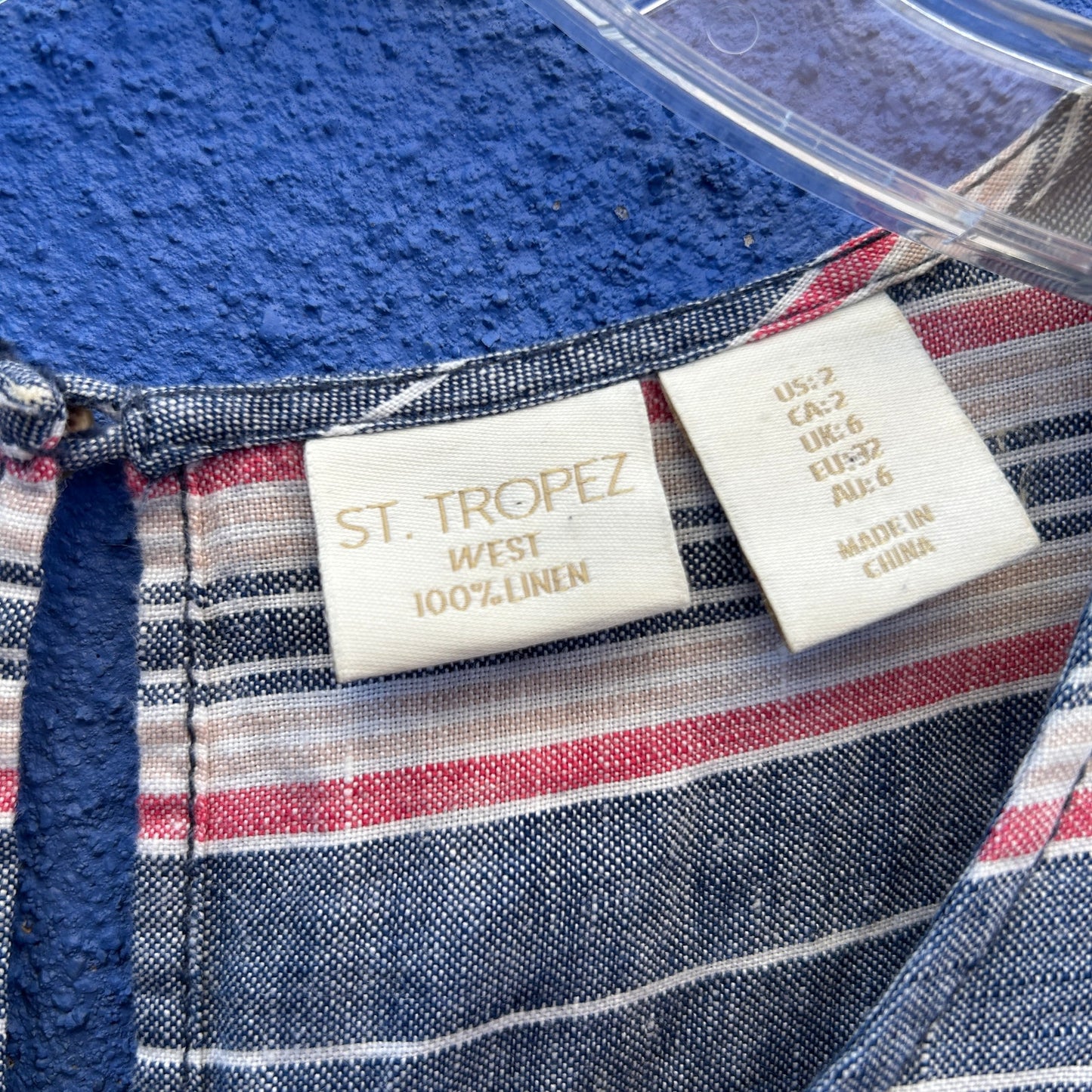 st tropez striped linen sleeveless dress