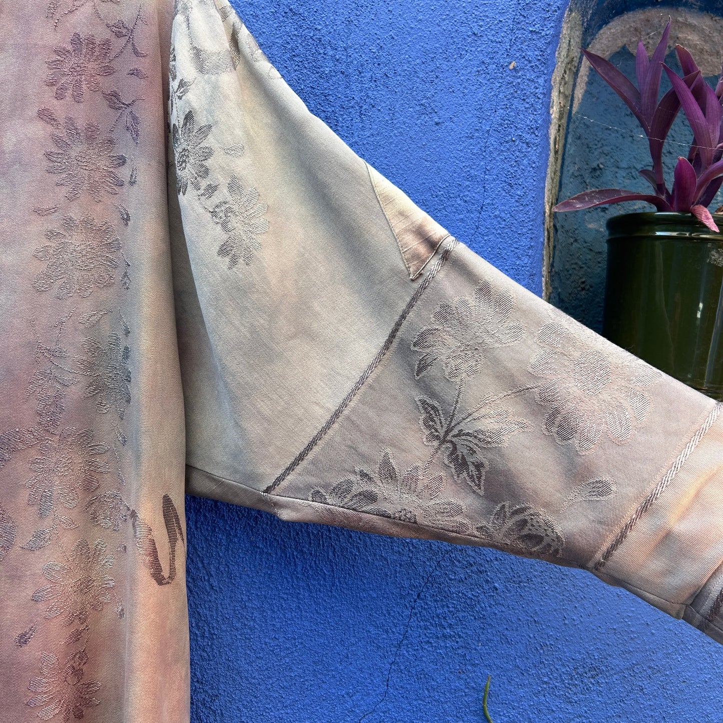 spain in america antique damask bespoke lagenlook duster