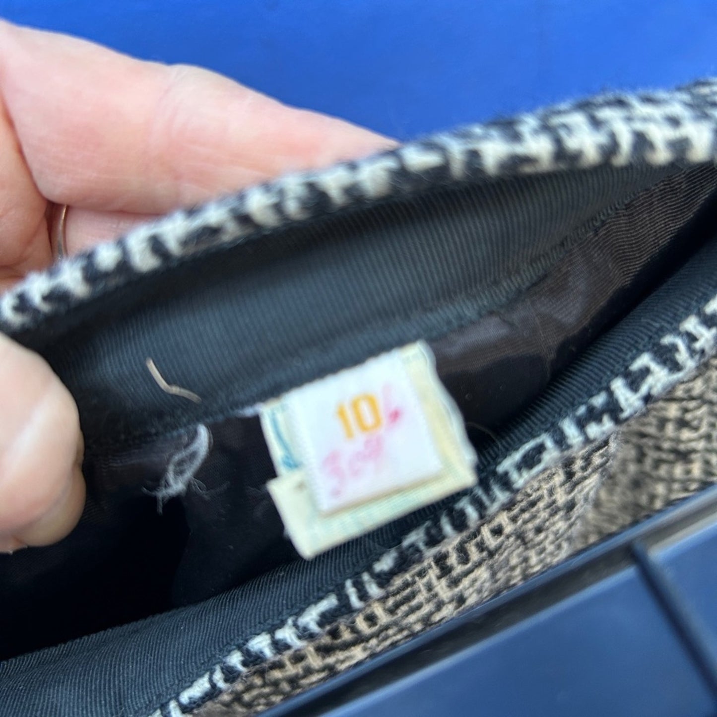 Vintage 50s 60s Hovland-Swanson Beaded Woven Wool Two Piece Cocktail Set