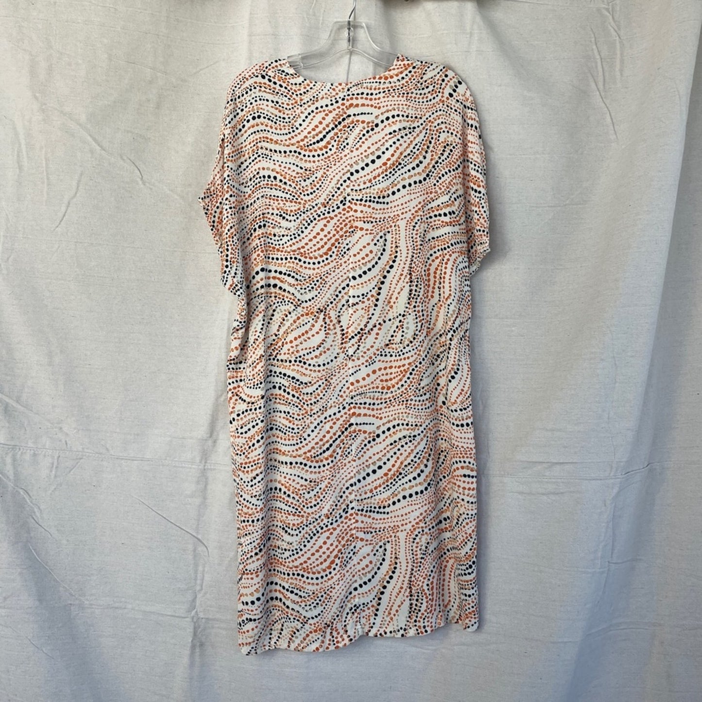 Chico's Abstract Dot Dolman Sleeve Shift Dress