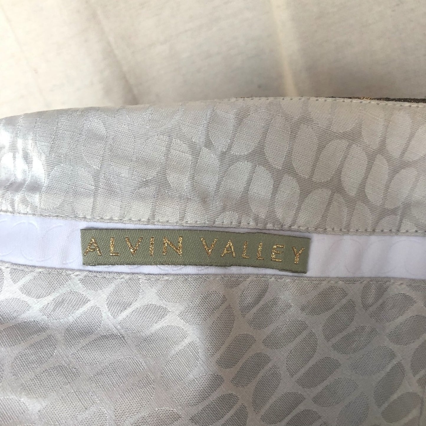 Alvin Valley Thirty-six Brocade Cigarette Pants