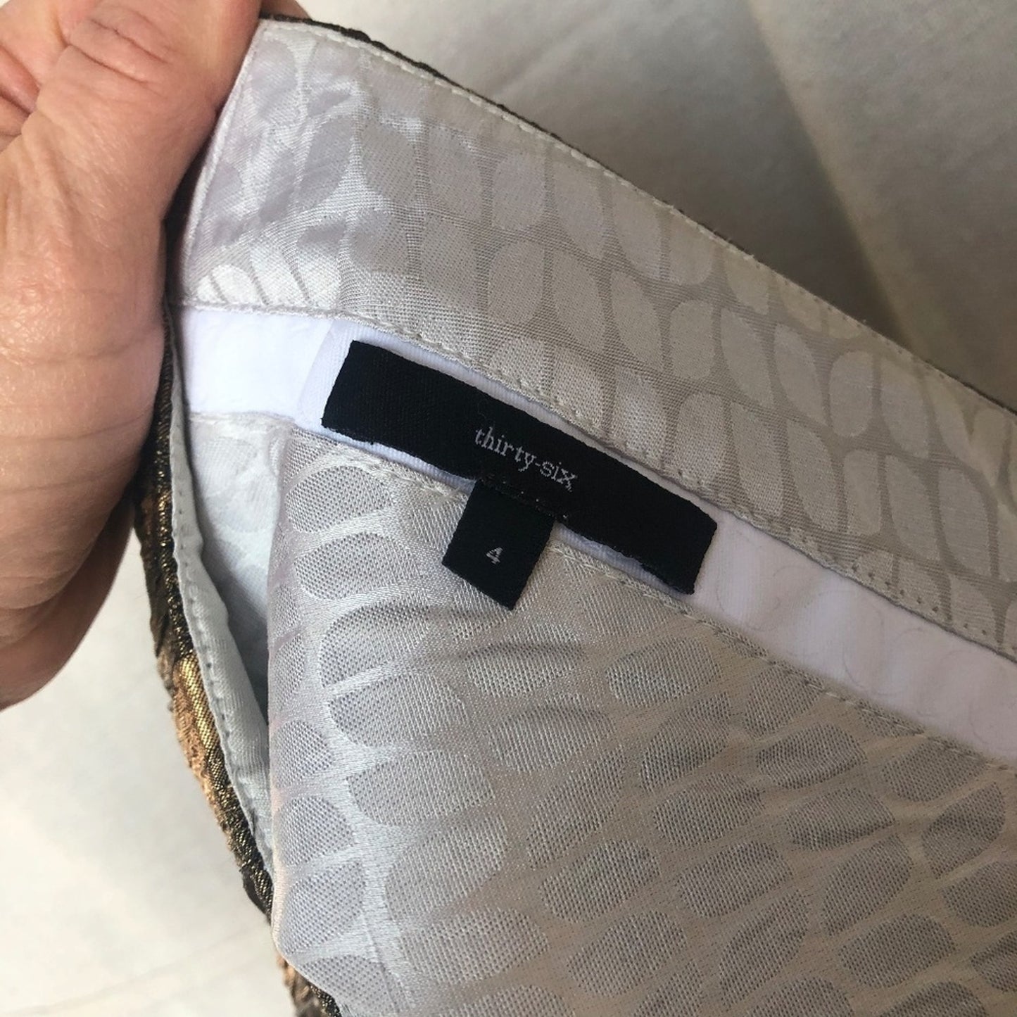 Alvin Valley Thirty-six Brocade Cigarette Pants