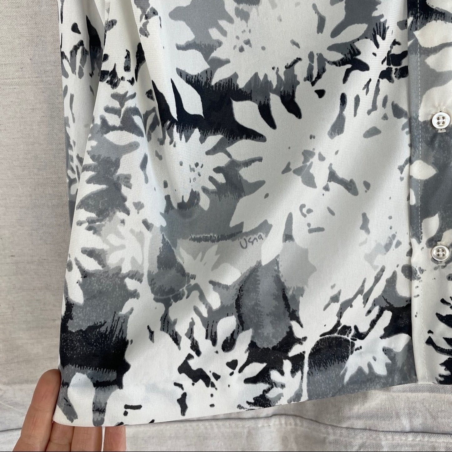 Vintage Vera Union Made Floral Print Button Down Shirt