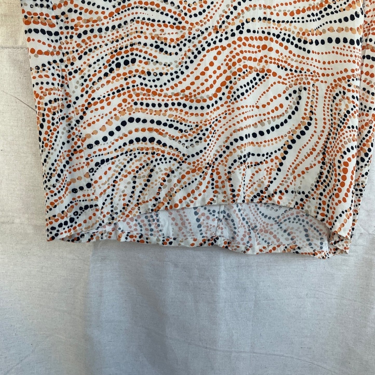 Chico's Abstract Dot Dolman Sleeve Shift Dress