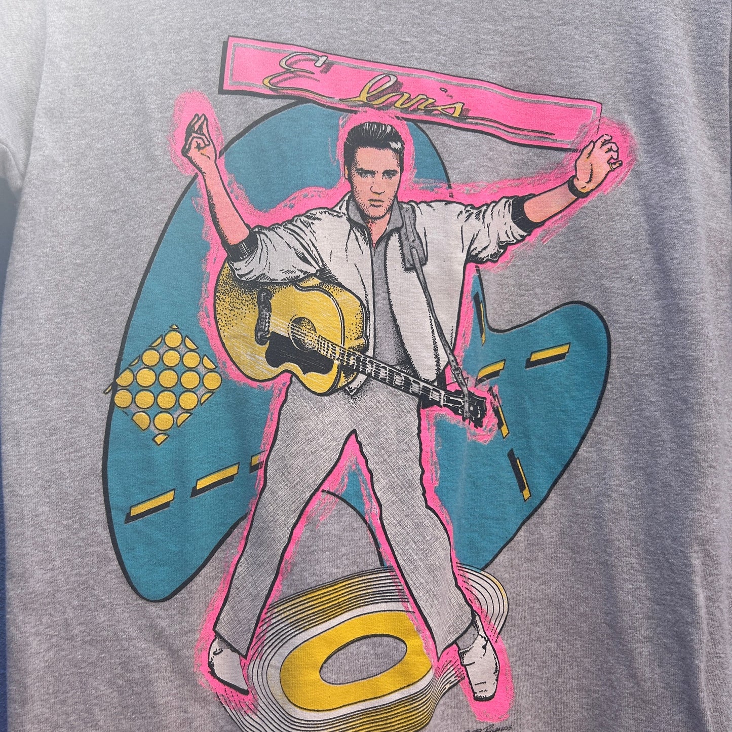 vintage 1989 elvis graphic single stitch tee