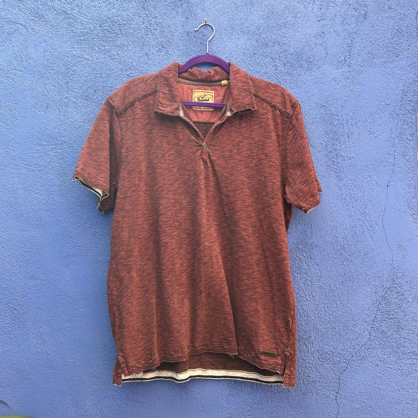 jeremiah distressed spacedyed men's polo