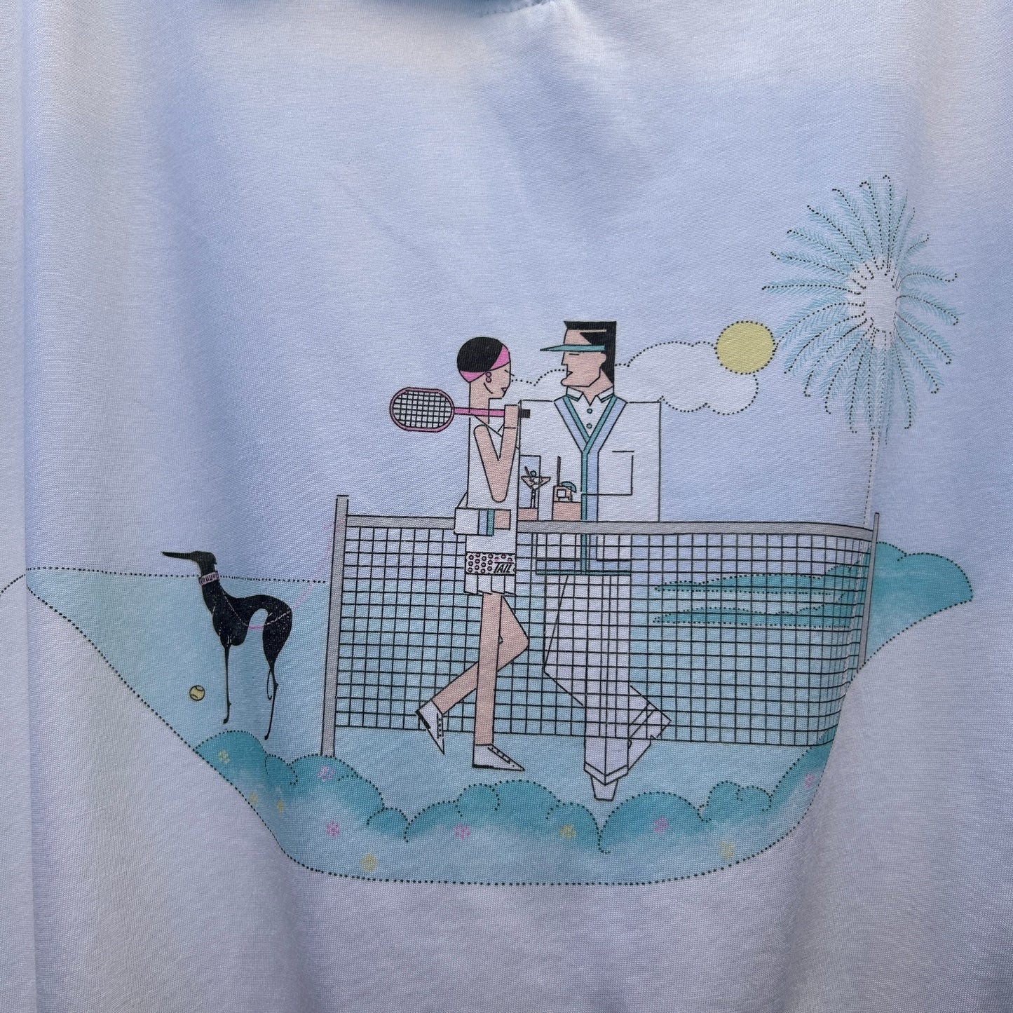 vintage 80s tail tennis top