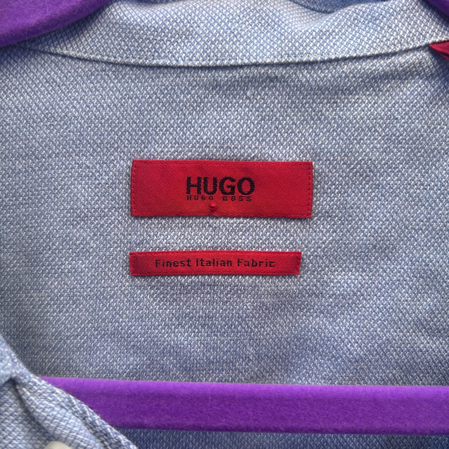 hugo boss cotton linen blend button up