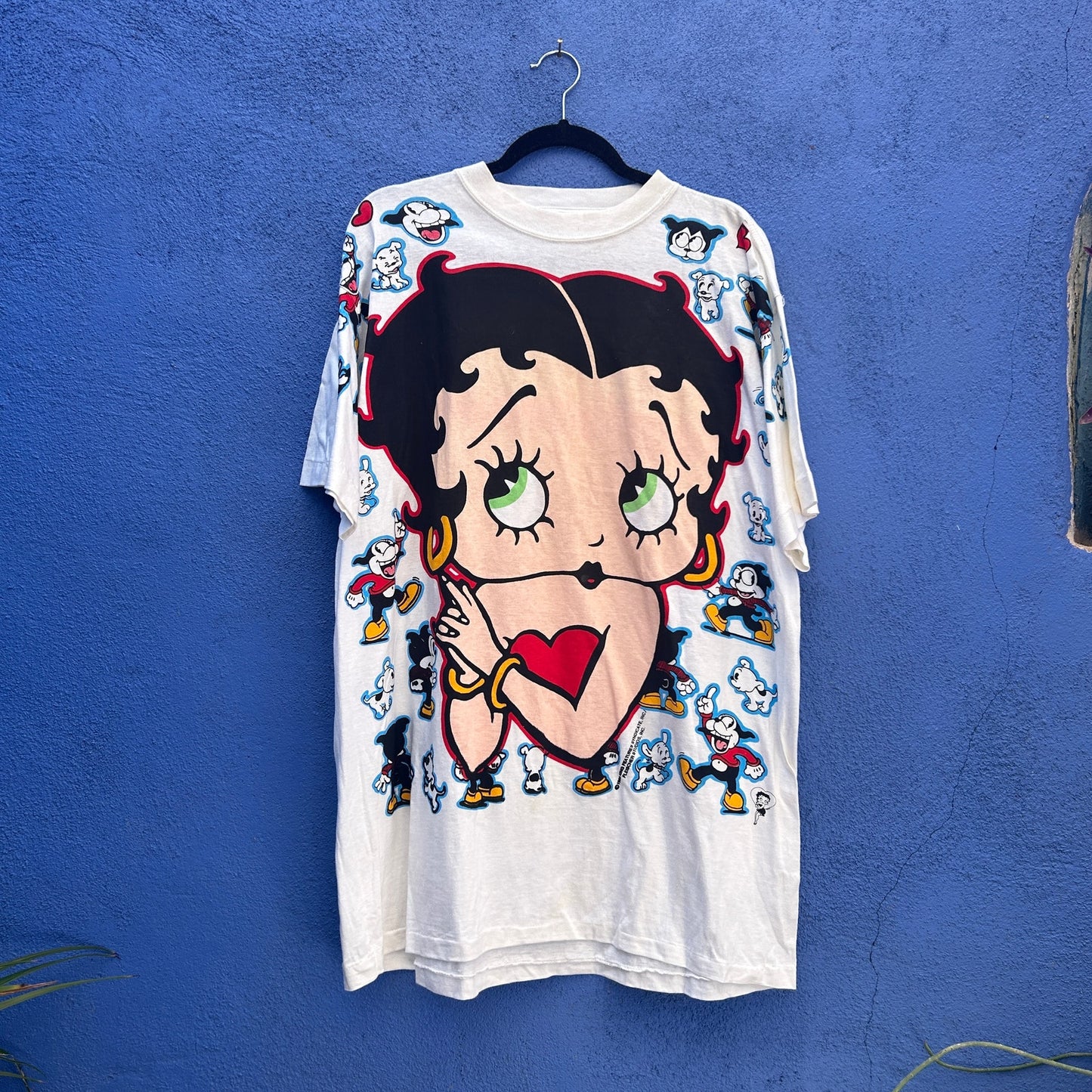 vintage 90s betty boop single stitch deadstock oversized tee