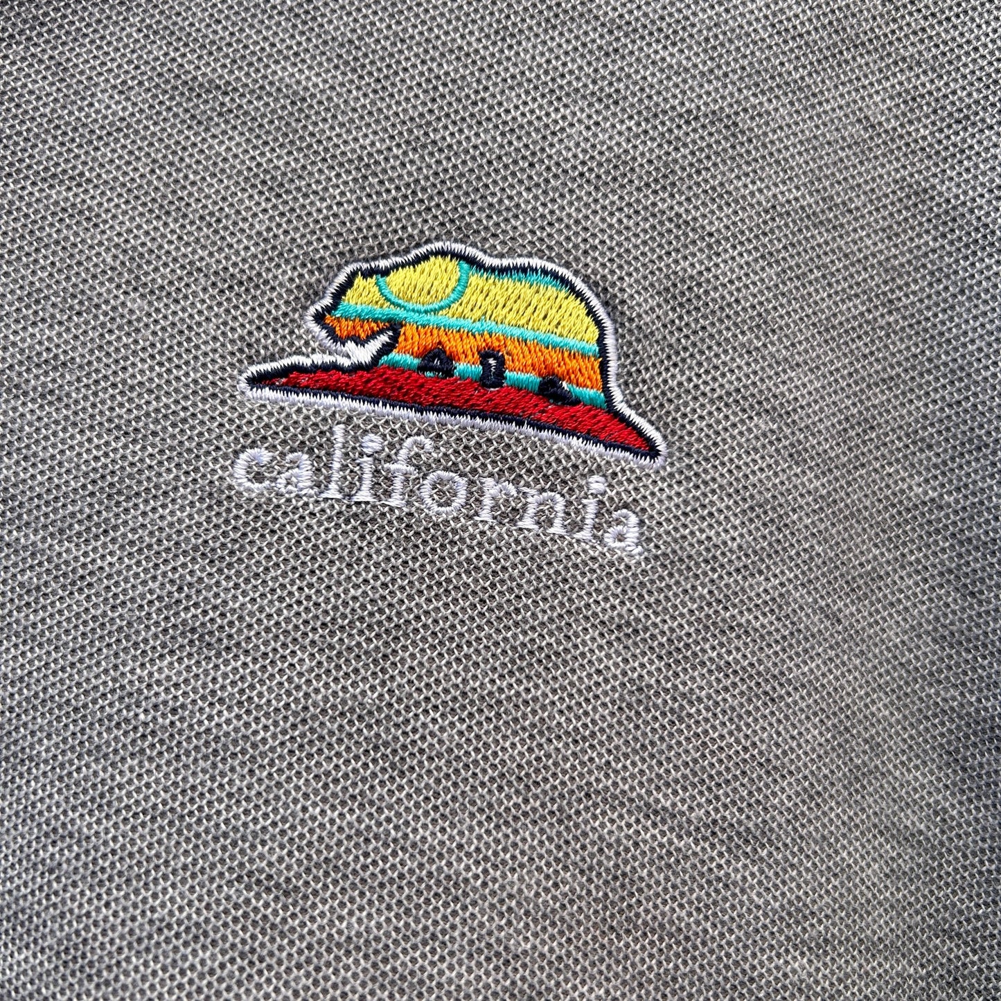 Men's Vineyard Vines Gray Pima Cotton California Bear Pop Over