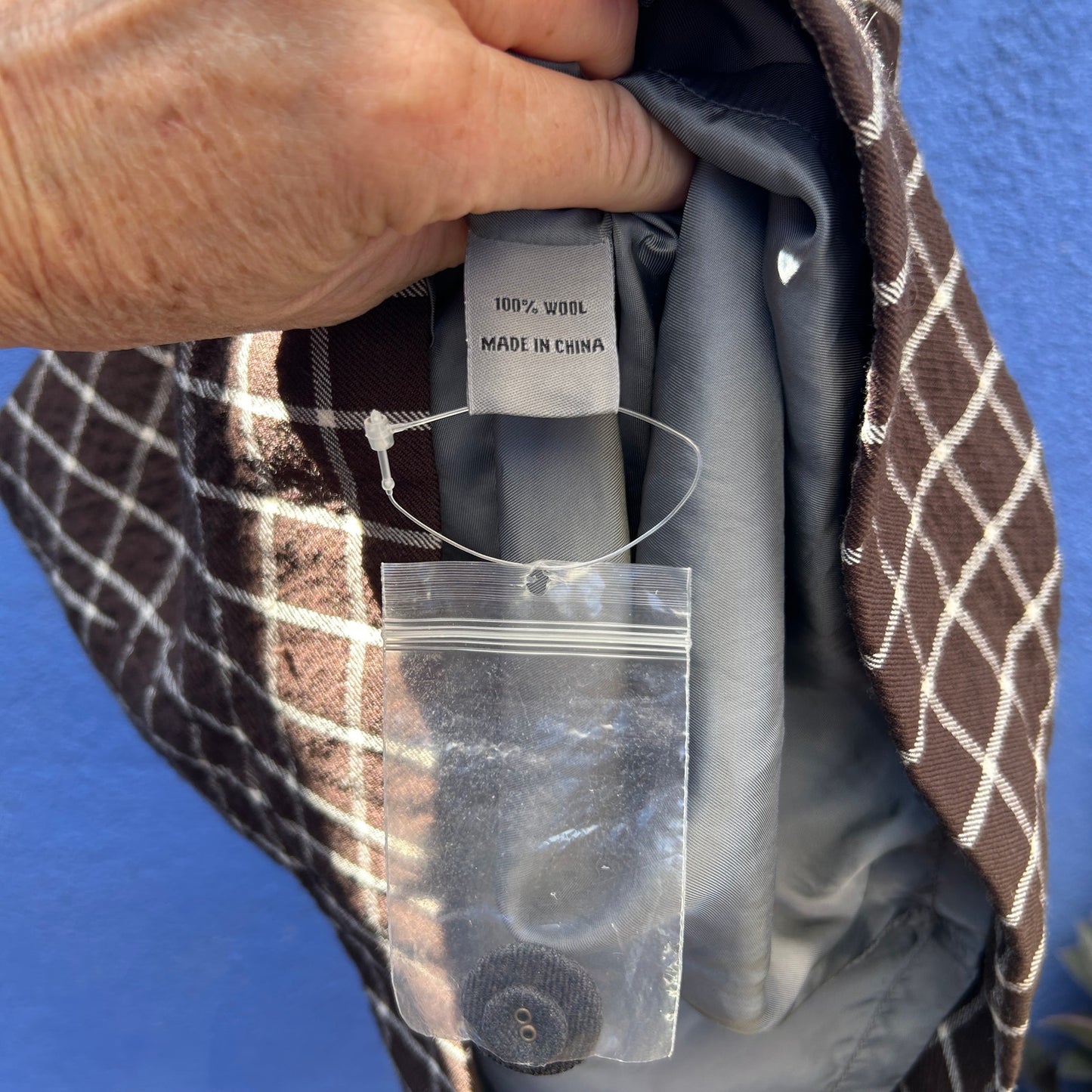 orla kiely convertible plaid wool blend shift dress