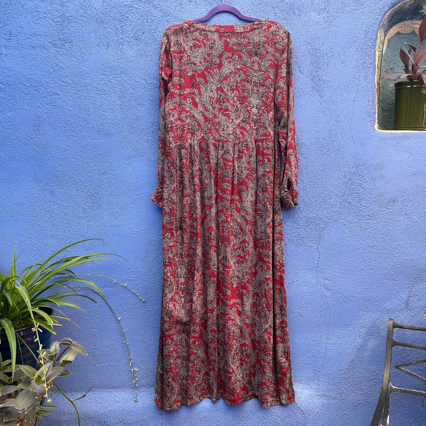 lucky brand paisley print market dress