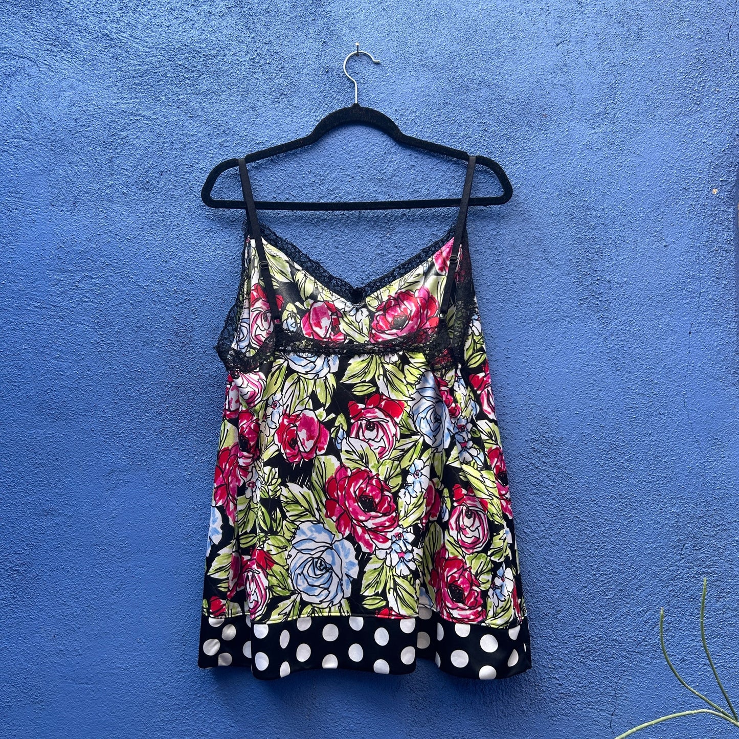 lane bryant floral and dot cami tank