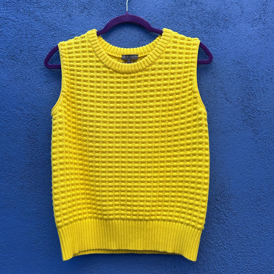vince camuto yellow sweater vest