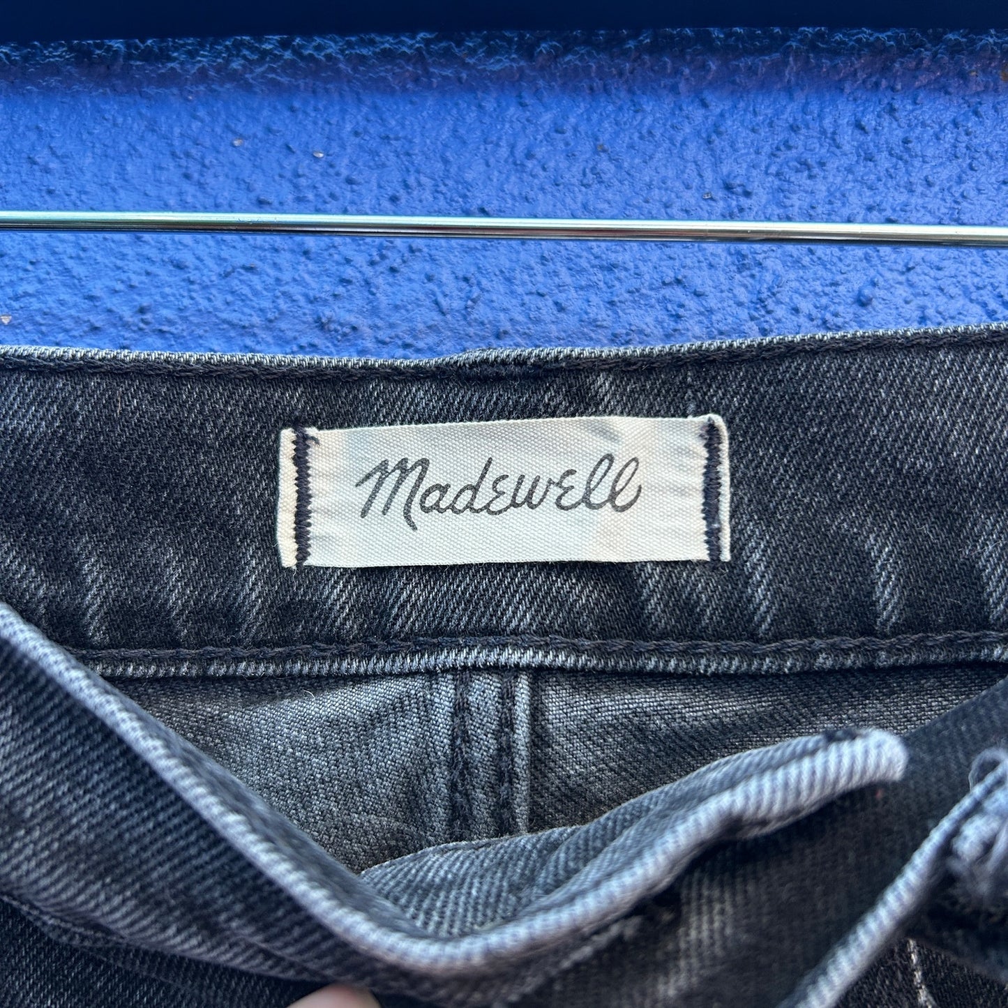 madewell the perfect vintage jean in faded black denim